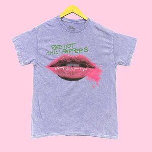 Red Hot Chili Peppers Rock Band Mineral Wash purple Tee M